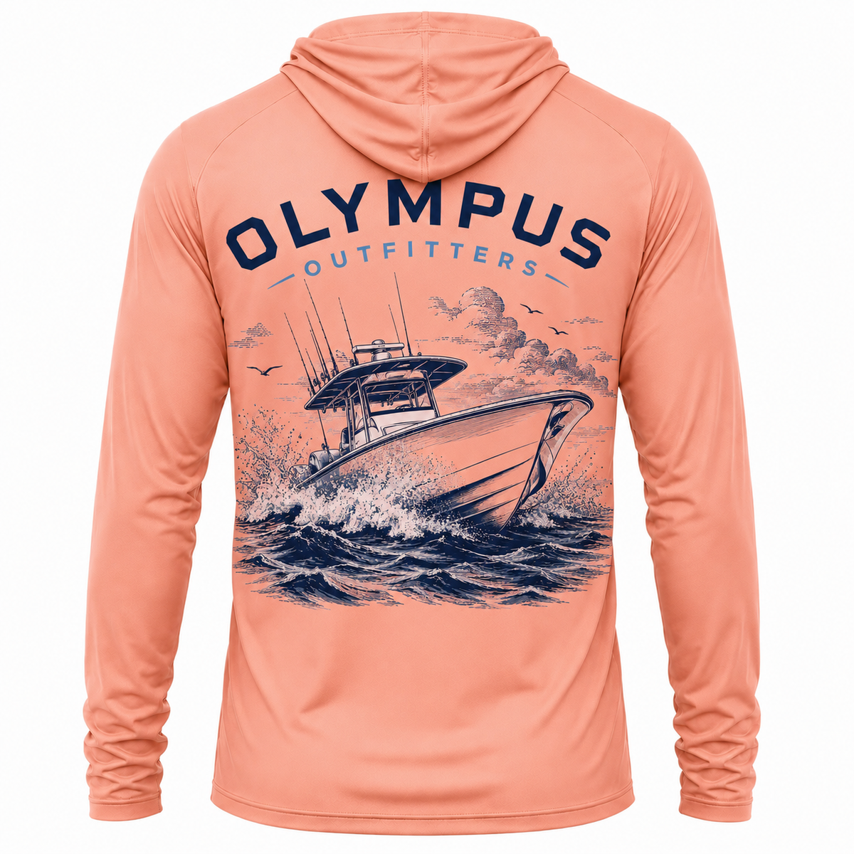 Boat Back Hooded Fishing Shirt