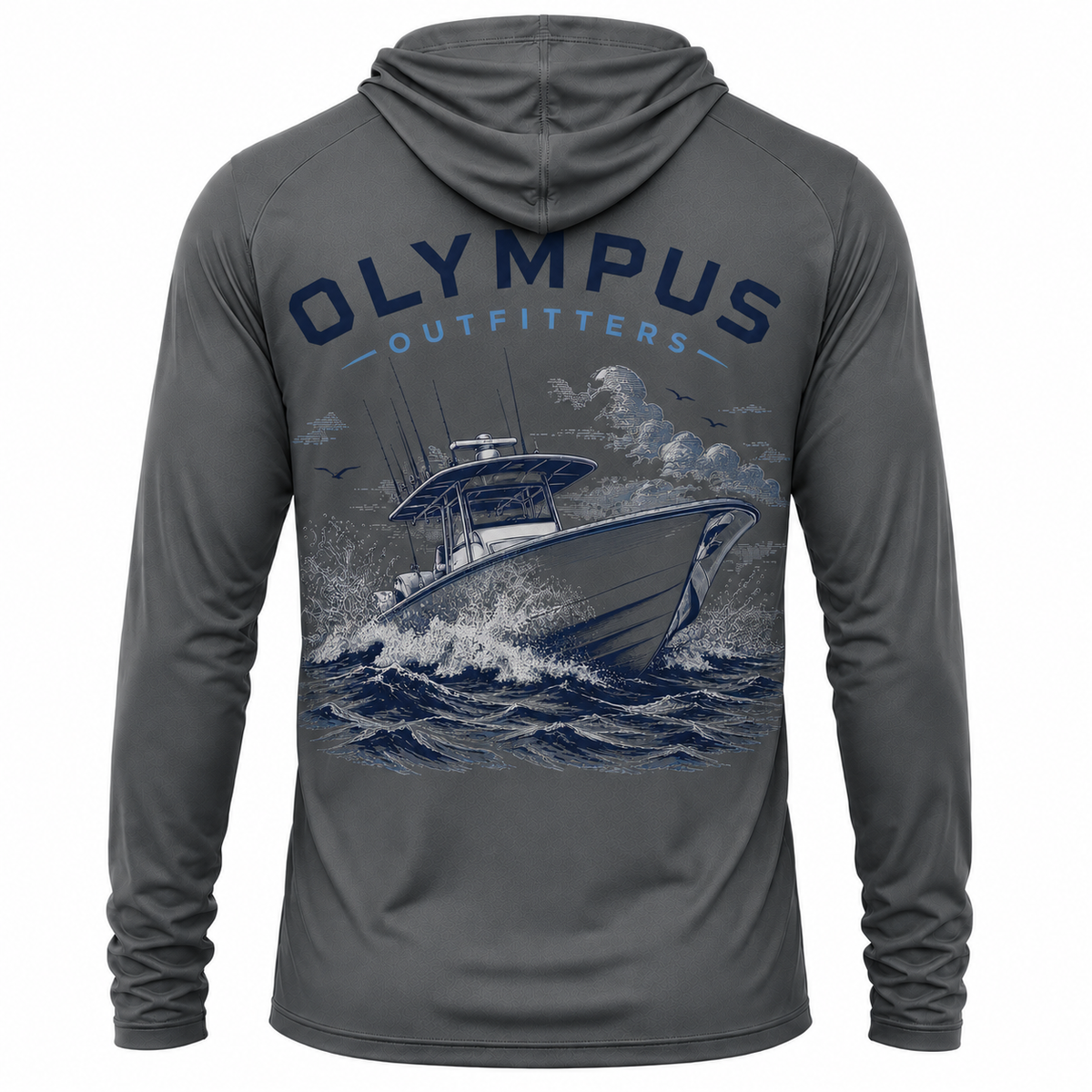 Boat Back Hooded Fishing Shirt