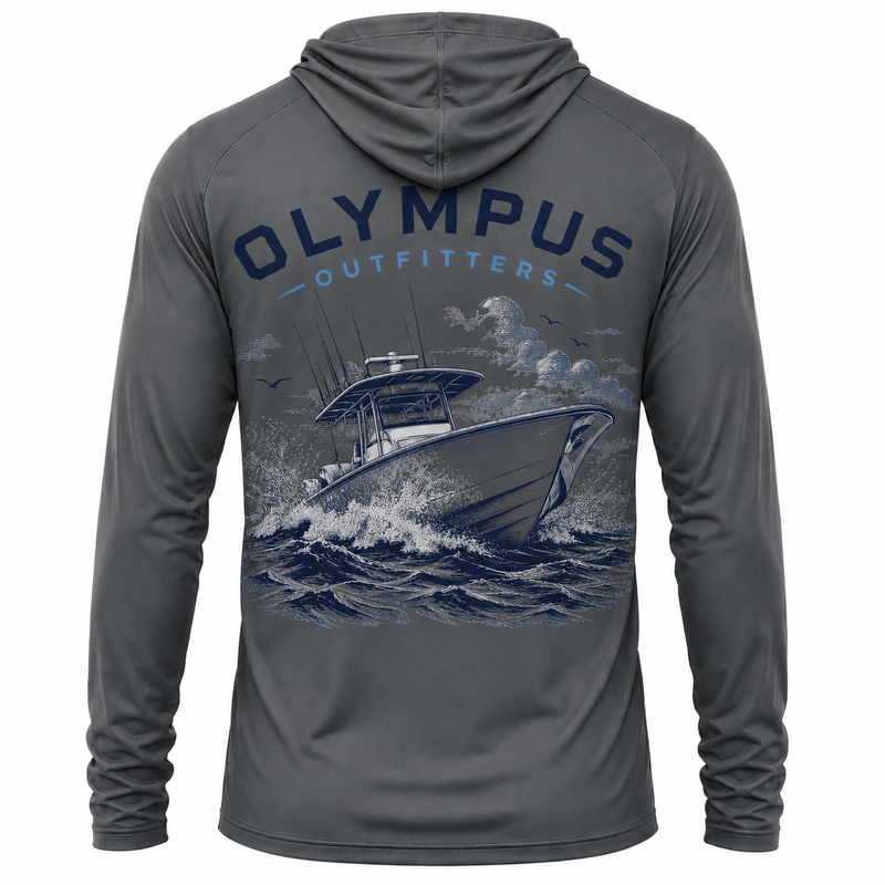 Boat Back Hooded Fishing Shirt