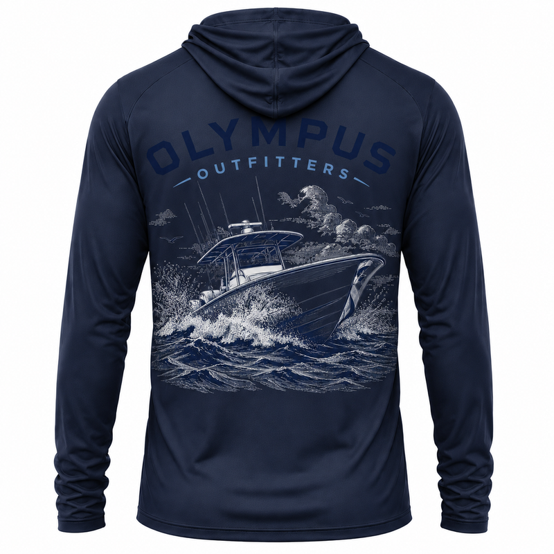Boat Back Hooded Fishing Shirt