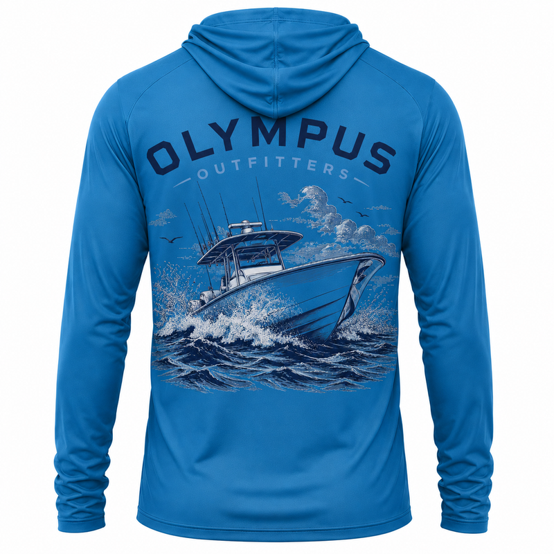 Boat Back Hooded Fishing Shirt